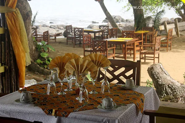 Cameroun, restaurant, Kribi, EBENE