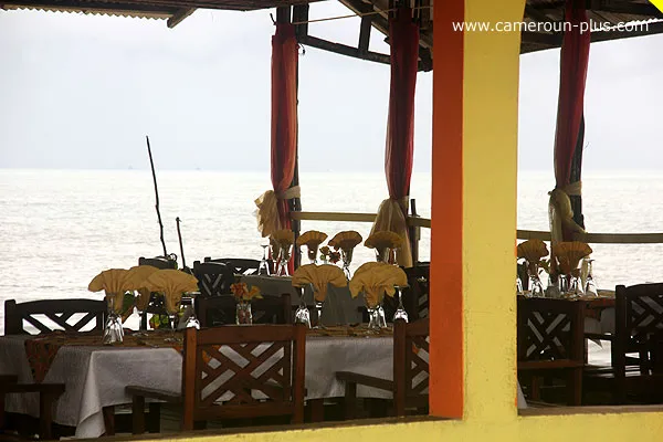 Cameroun, restaurant, Kribi, EBENE