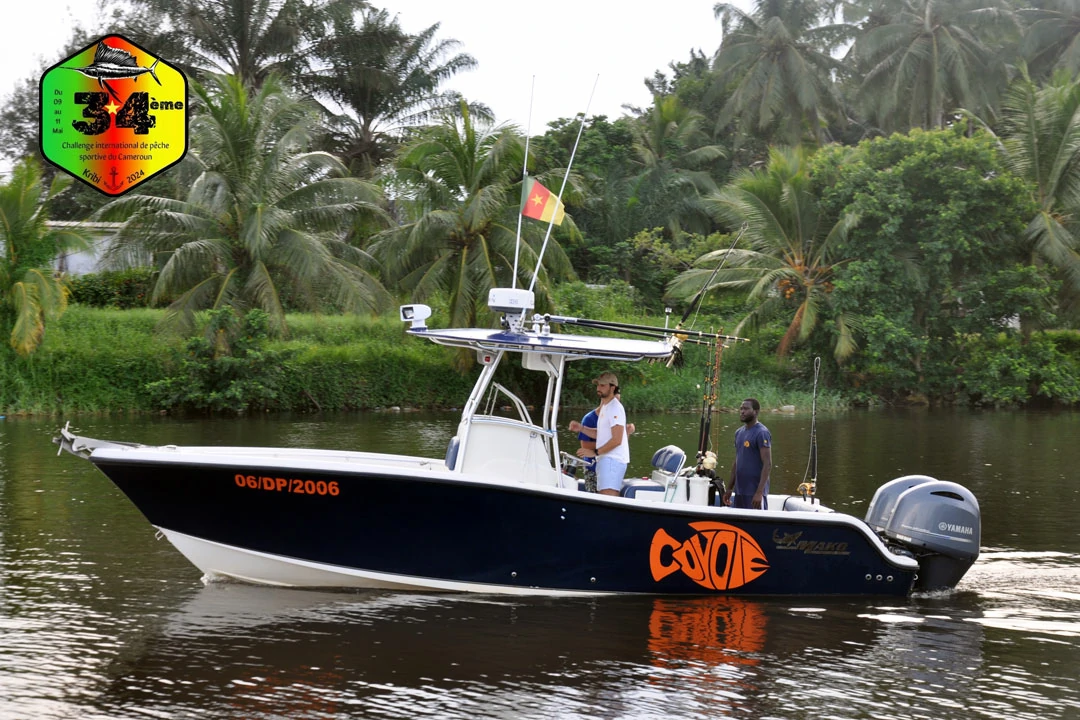 33ème Challenge international de pêche sportive du Cameroun (2023) - Bateau: COYOTE 33ème Challenge international de pêche sportive du Cameroun (2023) - Bateau: COYOTE